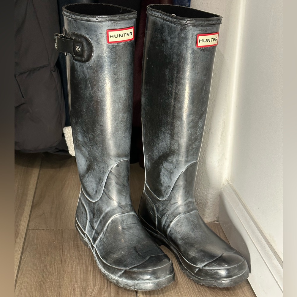Hunter Rain Boots Matte Black